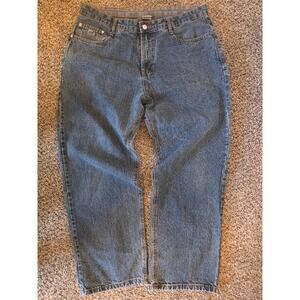 Vintage Lacoste Denim Jeans Men’s Size 38 Blue Straight Leg Classic Croc Logo